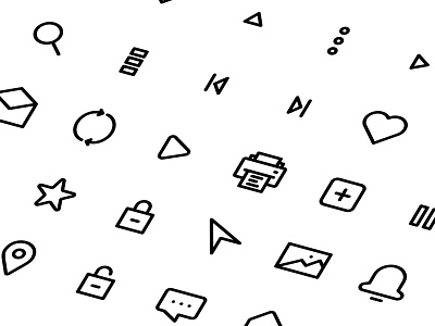 User Interface Icons app button design graphic graphic design icon icon artwork icon bundle line line art minimalist modern symbol ui user interface user interface experience ux vector web