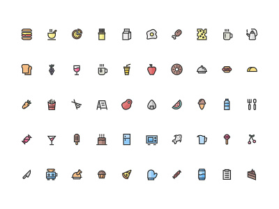 Food and Beverages Icons
