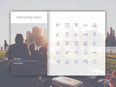 University Icons app button design education graphic design icon icon a day icon app icon bundle icon set minimalist modern product study symbol system ui university user interface ux