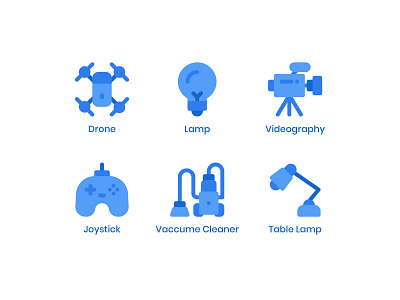 Electronic Devices (Flat) app blue blues button design electronic devices flat icon graphic design icon icon a day icon app icon bundle icon set minimalist modern symbol ui user interface ux web