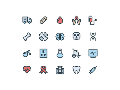 Medical Icons (Filled Line)