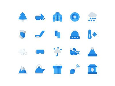 Free Winter Icons (Flat) blue flat flat icon forecast free icon freebie icon icon a day icon artwork icon bundle icon set iconography icons snow ui user interface vector weather web winter
