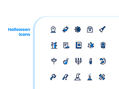 Halloween Icons app duotone filled line icon graphic design halloween party icon icon a day icon app icon pack icon set line mobile modern outline ui user interface ux vector web website