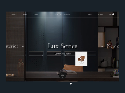 Furniture — online store concept animation concept desktope furniture inteface online store ui ux web website