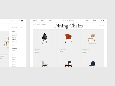 Furniture — online store concept