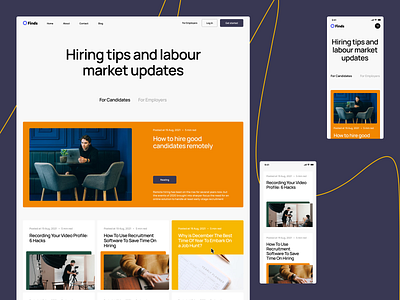 QFinds | Blog blog concept desktop mobile ui ux web website