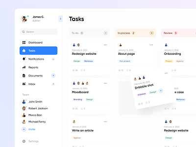 Tasks management concept dashboard interface product design sidebar table task tasks tasks management ui ux web