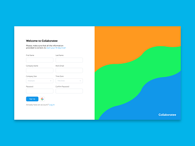 Professional Sign Up Page designs, themes, templates and downloadable ...