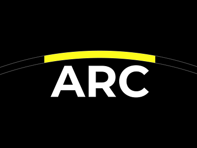 ARC Logo Animation adobe after effects animation arc black branding design flat graphic design icon illustration illustrator logo vector white yellow