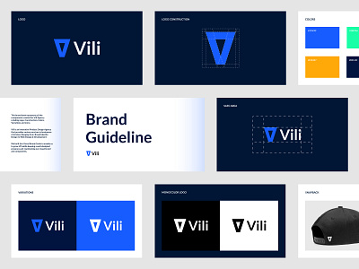 Vili Agency Brand Identity Guidelines agency book brand design branding branding and identity branding design design flat icon illustrator logo logo design minimal typography visual visual identity