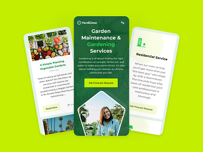 Gardening Mobile Landing Page Design