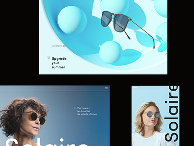 Sunglass E-commerce design ui ux web