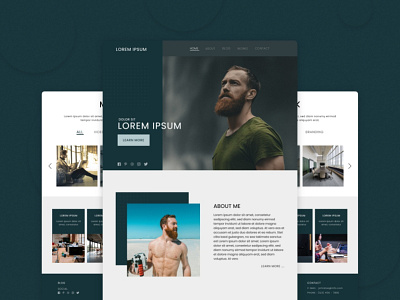 Karma landing page mockup design