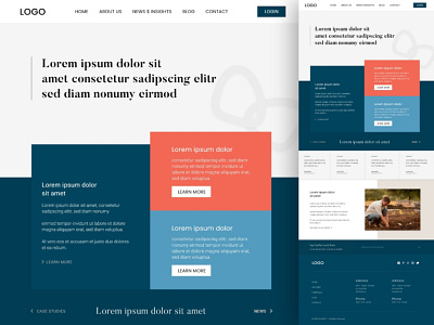 Basel business landing page mockup