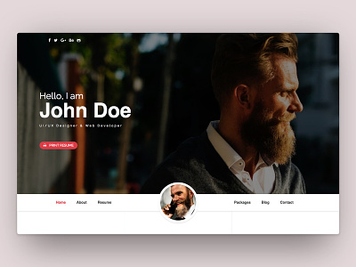 Modern Resume Bootstrap Template