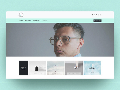 Blogging Bootstrap Template