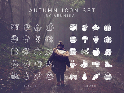 AUTUMN ICON SET by ARUNIKA