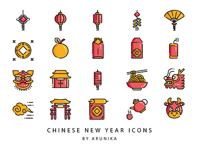 Chinese New Year by ARUNIKA ceremony chinese culture chinese new year design festival icon portfolio