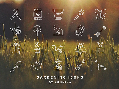 Gardening Icons by ARUNIKA