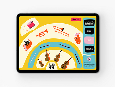 Orchestramix, l'application pour apprendre la musique app design illustration illustrator layout music webdesign