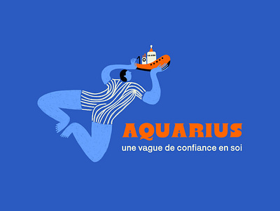 Logo pour l'association Aquarius design illustration logo photoshop
