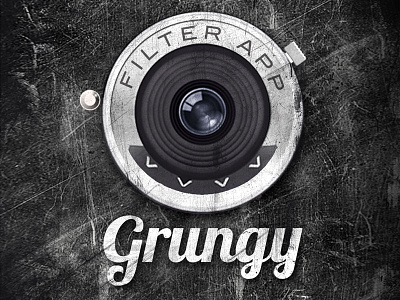 Grungy App app grunge logo