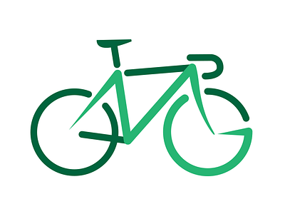 Logo Mark Wip bike green initials mark