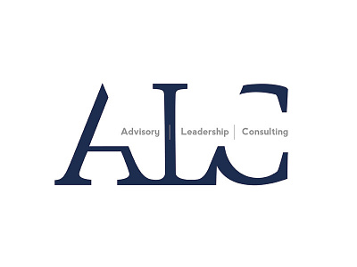 ALC Logo blue corporate logo serif
