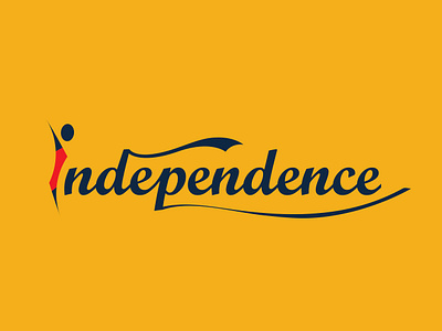 Independence Logo 2d art branding branding design creation flat graphic design identity independence logo logo designer logotype designer typography woman