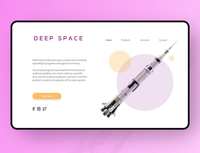Deep Space design ui uiux web webdesign