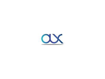 AUX tech branding logo typography vector