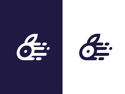 Rabbit illustration logo vector