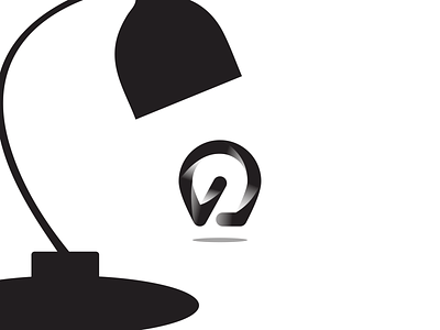 Lamp branding idea logo vector