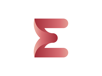 E branding gradient logo vector