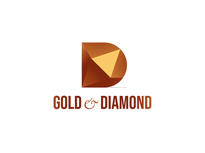D branding gradient logo logomark vector