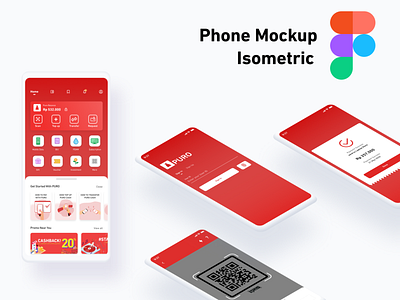 Phone Mockup - Figma mockups phone clay phone mockup phone mockup figma presentation layout
