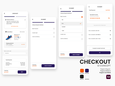 Checkout Screen Concept adobexd android app checkout design ecommerce design payment ui