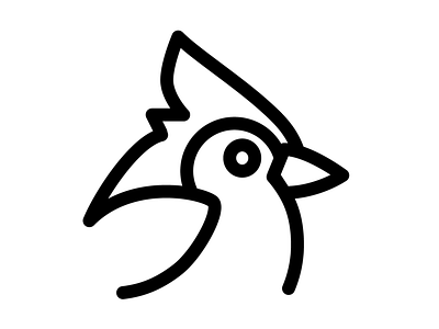 Tufted Titmouse icon bird bird icon icon illustration line icon titmouse tufted ui