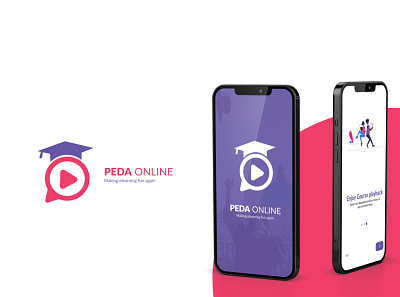 PEDA Online app branding graphic design ui ux