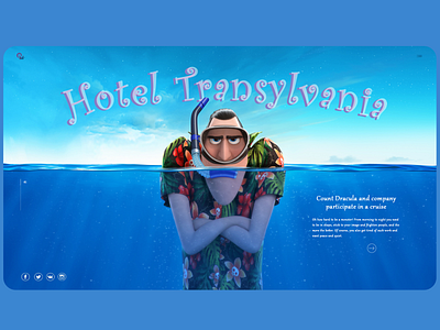 Hotel Transylvania design ui ux web веб дизайн дизайн