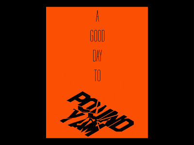 Pound Yam design minimal poster type typography