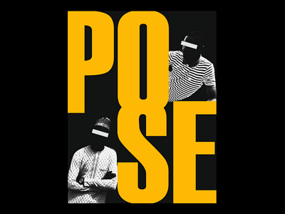 Pose photography poster design type