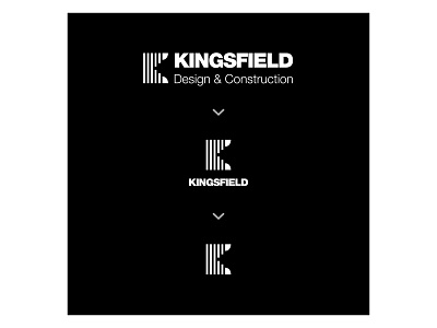 Kingsfield branding design identity logo monogram