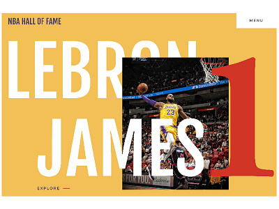 NBA Hall of Fame Challenge dailyui design typography ui web