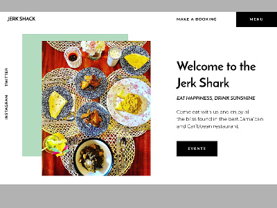 Challenge Jerk Shack dailyui design flat minimal ui ux web