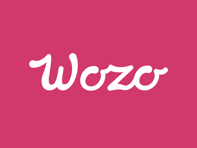 Wozo Logo vibrant home decor type logo logo handwriting hand written script typography handletter