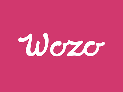 Wozo Logo hand written handletter handwriting home decor logo script type logo typography vibrant
