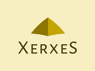 Xerxes Logo branding design flat logo minimal vector