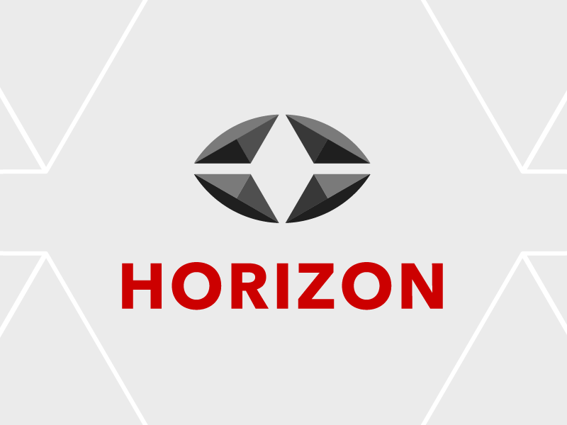 Horizon Logo auto car company car vehicle automotive icon design branding vector modern minimal illustration circle compass logo