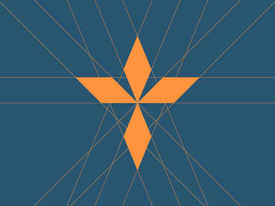 Radiant Logo Build branding geometric icon minimal modern vector